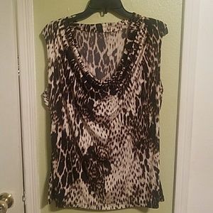 Worthington Leopard Blouse